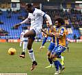 HOLD-UP PLAY: New boy Michael Ngoo brings the ball under control