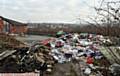 RUBBISH dumped near a new development on Shaw Road, Oldham