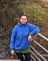 CHRISTINA GATER, Chair of Foxdenton and District Protection Group overlooking the land earmarked for development.