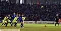 NEATLY TUCKED AWAY: Paul Green scores from the penalty spot on Tuesday night. It was Athletic's first penalty since March 1, 2016