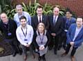 VISIT . . . At Pennine Care are (back l-r) Mike Liffen, Dario Griffiths, Jeremy Hunt, Michael McCourt, Dil Jauffur, Dr Henry Ticehurst. Front: Mark Hepburn and Fiona Christopher