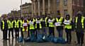 AHMADIYYA Muslims Youth Association members clean up town centre