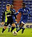 TEENAGE TALENT: Chinedu Uche warmed up with the seniors on match days recently