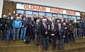 MINE'S A PINT...past and present Oldham RUFC players gather at Manor Park