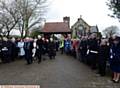 MAIN picture: Service of Dedication at St Anne's Church, Lydgate for Sergeant Thomas Steele 