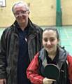 EXPERIENCE AND YOUTH . . . Unison club-mates John Maher and Sophie Newton