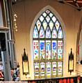 THE stunning stained glass windows at St Chad's Church, Uppermill