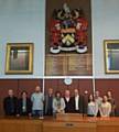 VISITORS from across Europe at Oldham's Civic Centre