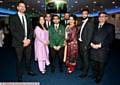 Gala dinner for Oldham snooker player, Hamza Akbar, held at the Werneth suite, Oldham. Pic shows, L/R, Sajid Mahmood, cricket player, Yasmin Qureshi, MP, from Bolton, Hamza Akbar, Oldham snooker player, Naz Shah, MP, from Bradford, Adil Anwar, boxer, Amjad Malik, overseas Pakistani foundation. Back row, from the left, Ikram Butt, ex Pakistan and England rugby player, Mohammed Nisar, organiser of the event.