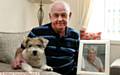 FULL of praise for the health system . . . David Ashworth with a picture of Barbara and Dotty, the family dog