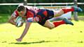 WILL MELLOR . . . hat-trick of tries at Workington