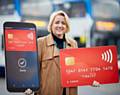 NEW SYSTEM . . . Stagecoach MD Elisabeth Tasker at the launch of a contactless payment system for its Manchester fleet