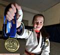 Manchester Brazilian Jiu Jitsu member Libby Genge (12), returns with a bronze medal after competing in California.