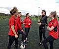 JILL Scott coaches players at Hopwood Hall College