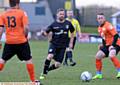 RICHIE Wellens in action at last night's charity match in aid of Prostate Cancer UK and Once Upon a Smile
