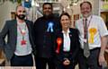 MEET the candidates . . . (from left) Adam King (Green Party), Kashif Ali (Conservative), Debbie Abrahams (Labour) and Jonathan Smith (Liberal Democrats)
