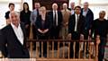 CHRONICLE managing editor David Whaley (front) with sponsors and dignitaries