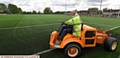 New pitch laid at Avro FC , the former Oldham Rugby League ground, Whitebank Stadium, now the Vestacare Stadium.