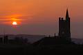 Sunset over St Thomas's Church Moorside