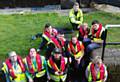 Skills for life students from Hopwood Hall College who created a mural at Rochdale Canal.