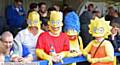 AFC Wimbledon 0 Oldham Athletic 0. Latics fans dressed in fancy dress