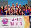 NATIONAL TREASURES . . . Oldham Netball Club under-14s