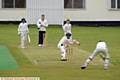 Oldham District under 13s representative cricket match at Greenfield CC. Pic shows Joe Melling (Owls) batting.