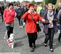 ROSE Hanley, from Royton, gives big thumbs up at the start of the walk