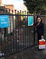 TACKLING fly-tipping . . . Debbie Abrahams