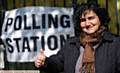 MARZIA Babakarkhail votes for the first time, at Crossbank House in Oldham