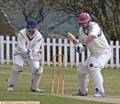 AUSTERLANDS' Kevin Du Feu waits for the ball to come on to the bat in the Wood Cup tie at home to Friarmere. 