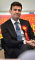 ELECTED Greater Manchester Mayor Andy Burnham at Labour celebration at the University Campus Oldham