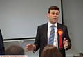 University Campus Oldham, elected Greater Manchester Mayor Andy Burnham at Labour celebration Andy Burnham 