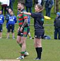 REFEREE Tara Jones takes control during Waterhead's game against Barrow Island