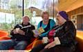 BREW with a view for, left to right, Jim Shaw, Bernie Byrne and Margaret Shaw