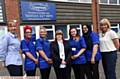 FROM the left: Helan Graham (MD), Amy Mowbray, Nicola Broadbent, Anita Roberts, Rachael Cook, Nazia Begum and Stephanie Doherty (MD)