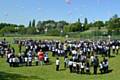 Bare Trees School Chadderton release 120 pink balloons to remember those affected by the Manchester Arena attack.