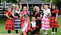 LEFT: Youngsters dressed in Spanish attire at Friezland Primary School (from left) Isabelle Armstrong, Bella Walker, Nieve Embery, Vicente Chappell, Freddy Hallworth, Beatrice Wood, Amelie Fitzpatrick and Leah Higgins