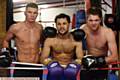 Three new professional boxers at Ben Lancaster's gym. PIC shows L-R: Jack Rafferty, Joe Eko and Jack Kilgannon.