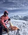 WHAT a view! Phil Nolan on the summit of Mera Peak at more than 21,000ft