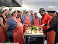 COMMUNITY chef and tutor Afruj Chodhury with those who took part on the course