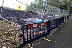 The excavation scene close to the Alexandra Retail Park