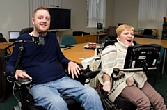 Andy and Nic pictured at the Ace Centre in Failsworth