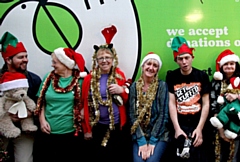 Emmaus Mossley volunteers get into the Christmas spirit