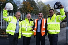 Picture are (left to right): Andy Pollard (Holker IT), Matthew Metcalfe (Holker IT), Carl Bracken (Allied Access) and Mit Raven (Allied Access)