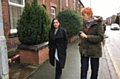 Vera Baird and Arooj Shah take a stroll down Coalshaw Green Road in Chadderton