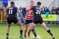 Liam Bent (centre) will be back in contention for Oldham on Sunday