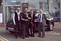 Mr and Mrs Clutterbuck - pictured with the Mayor of Oldham Cllr Shadab Qumer - collected their Hyundai from Paul Sharp (right), the Holdcroft centre principal.