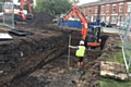 Construction work continues at the Cottam Street Pocket Park site