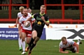 Oldham try-scorer Kieran Gill